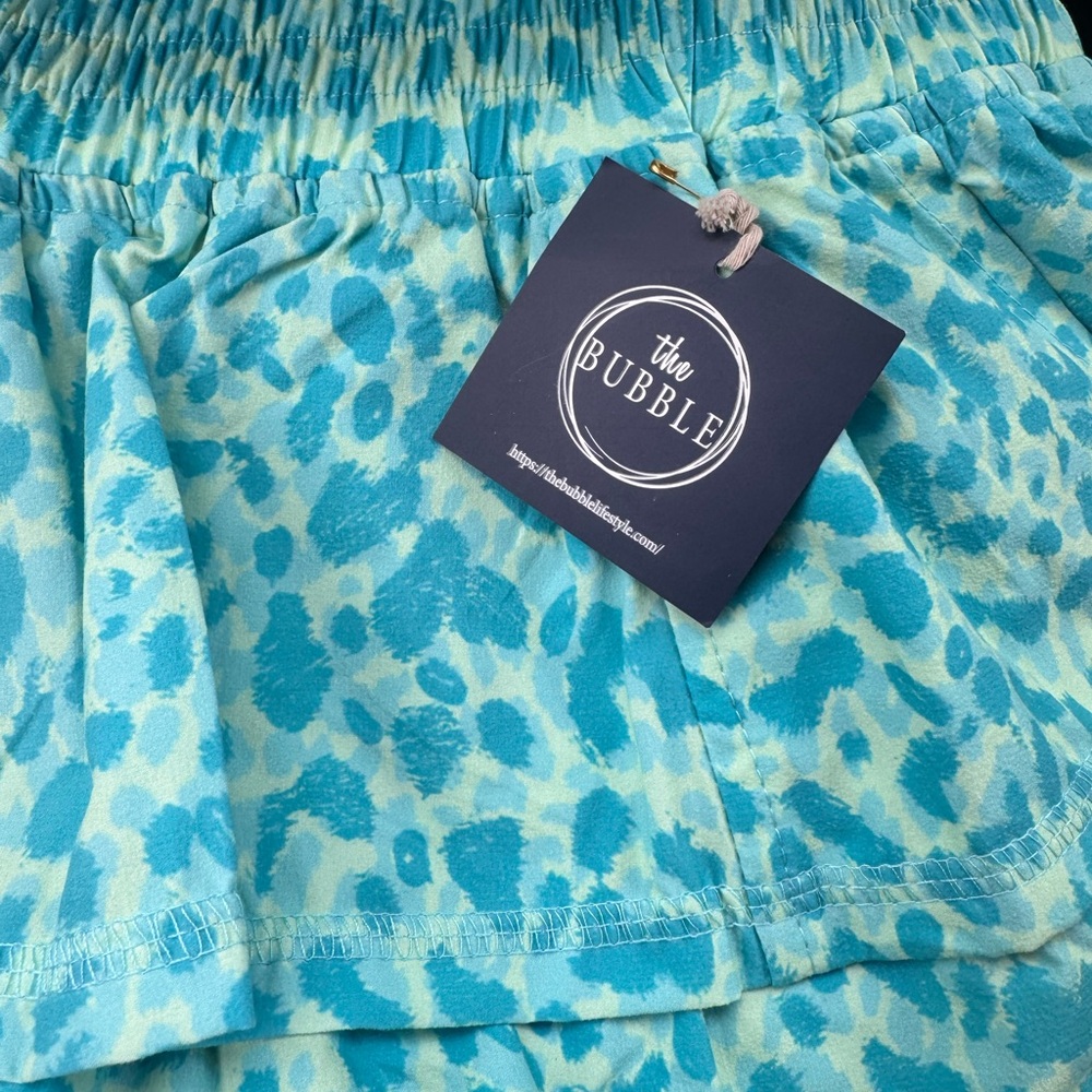 The Bubble Lifestyle•Leopard Print•Ruffle Skirt Size XS•NWT